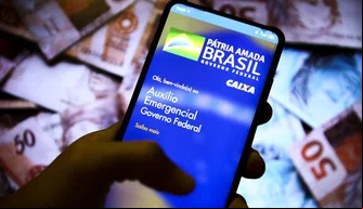 Auxílio Emergencial fornecido pela Caixa Econômica Federal.