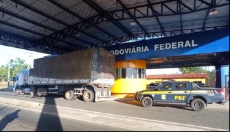 Caminhão com madeira ilegal é apreendido em Piripiri.