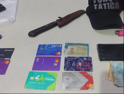 Casal suspeito de assalto é preso no Vale Quem Tem em Teresina