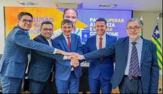 Wellington Dias em reunião com representantes da OAB-PI.