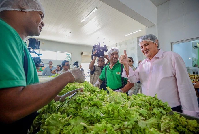 Wellington Dias visita Banco de Alimentação da Ceasa de Teresina
