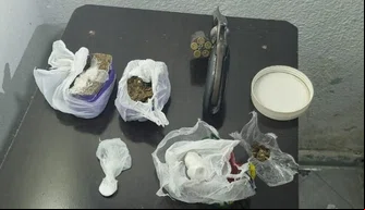 Material apreendido pela Polícia