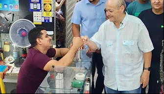 Dr. Sílvio Mendes em visita ao Shopping da Cidade