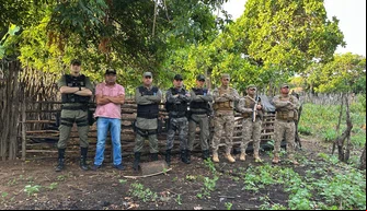 Policiais Militares em ação no Município de Acauã, Piauí