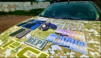 Materiais apreendidos durante operação do BEPI em Teresina