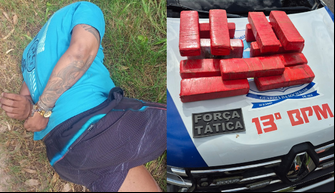 PM prende suspeito de tráfico de drogas com 10kg de maconha em Teresina