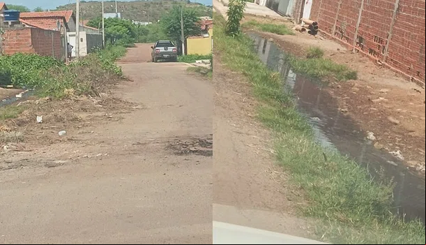 Rua Ulisses Rocha, localizada no bairro Pedrinhas