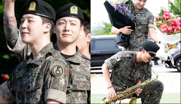 Jimin, Jung Kook, RM e V